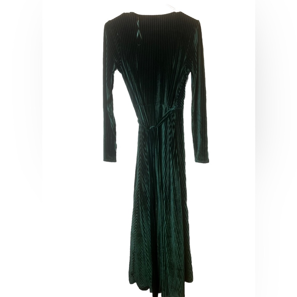 NWT Baltic Born Jada Ribbed Velvet Wrap Maxi Dress Size XS - Picture 4 of 6